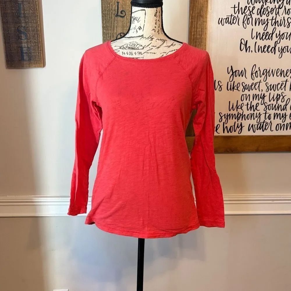 Boden Coral Long Sleeve Top